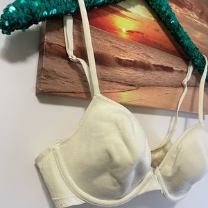 Victoria’s Secret vintage cotton underwire bra 36B yellow VS